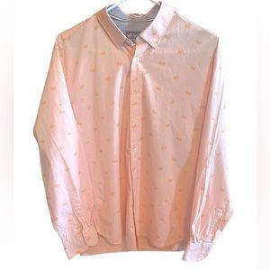 Charleston Threads peach crab shirt-large